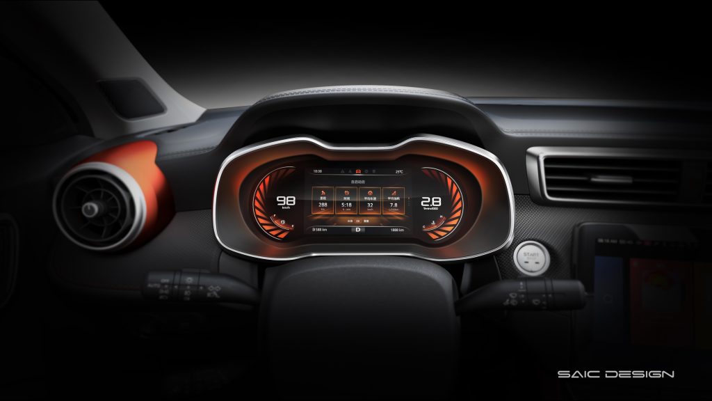 MG ZS 2019 dashboard