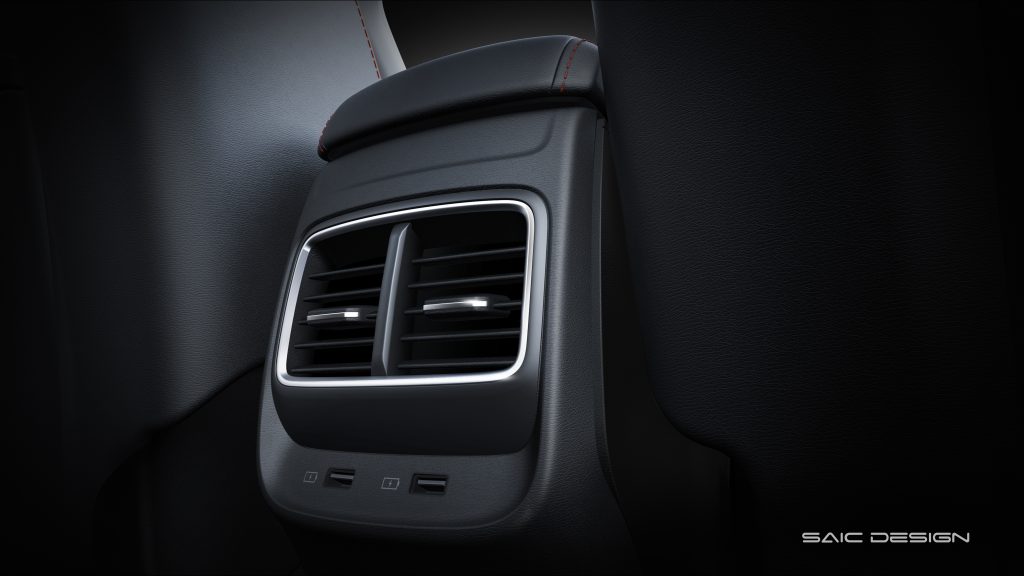 MG ZS 2019 rear air outlet