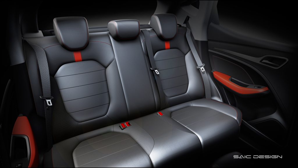 MG ZS 2019 rear seat